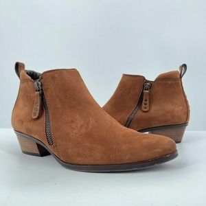 COPY - Paul Green Travis Brown Suede Studded Ankle Boots Womens Size 6 Zipper A…